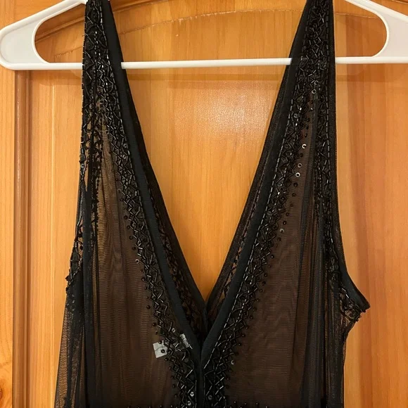 Free People Black Lace Mini Dress - Picture 6 of 7